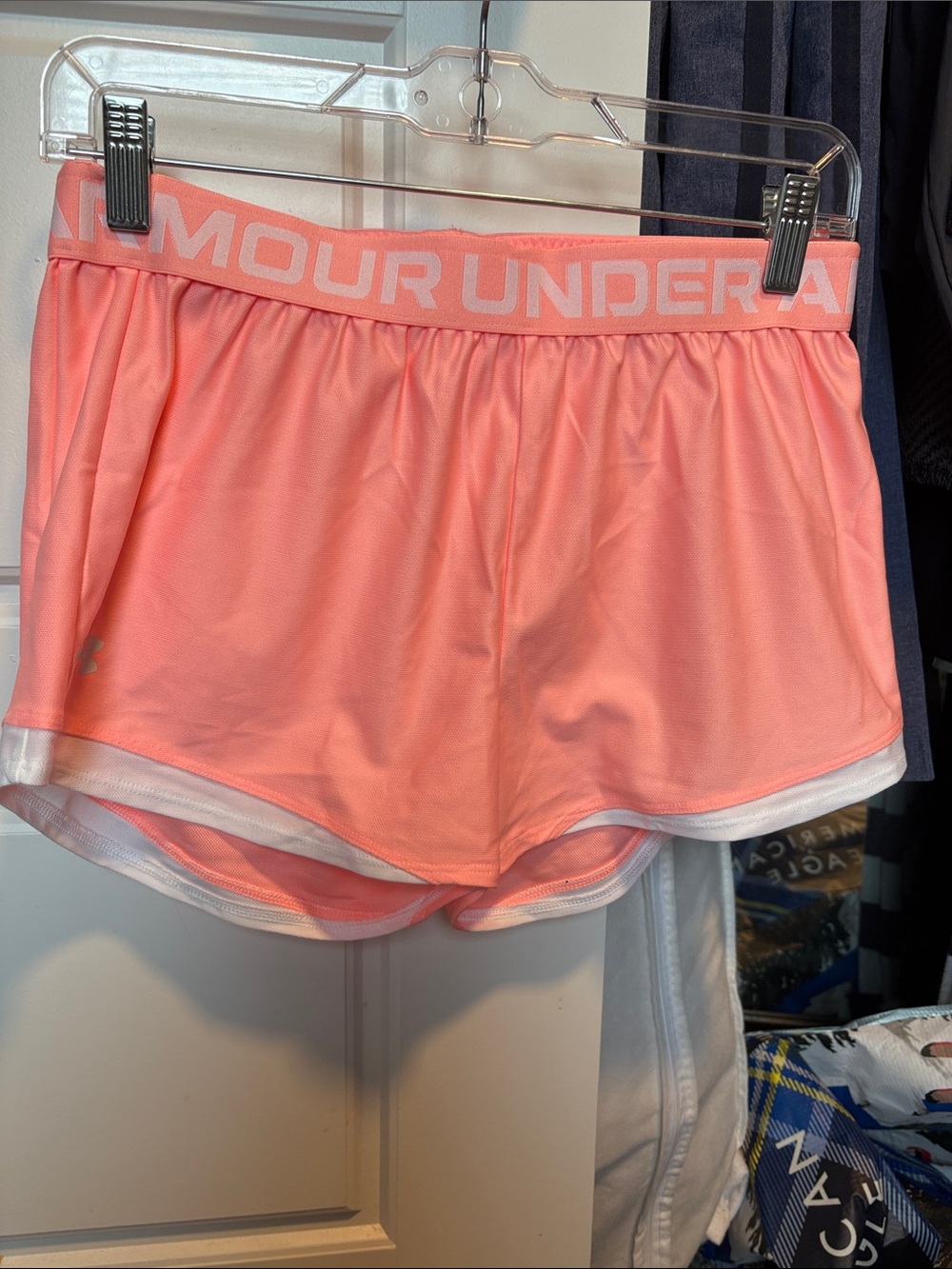 Under Armour Coral Pink Women's Athletic Shorts